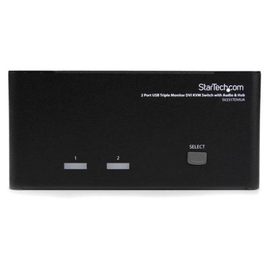 KVM-Switch USB DVI Triple Monitor 2 Ports StarTech SV231TDVIUA