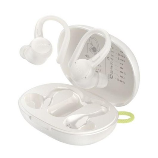 Auriculares Belkin SoundForm ActiveFit inalámbricos y con cable Bluetooth, cancelación activa de ruido, IP54, blancos