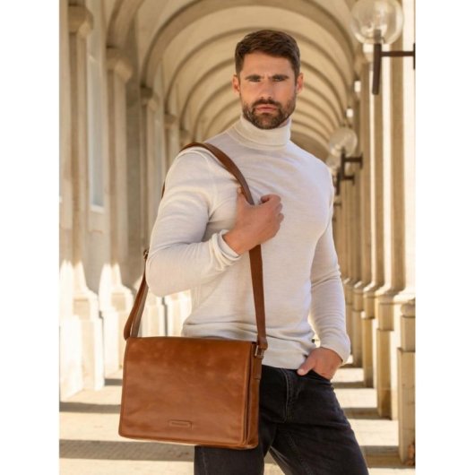 Bandolera para portátil dbramante1928 Marselisborg 14" cuero marrón