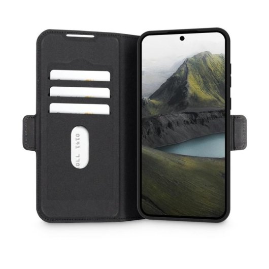 Funda para móvil dbramante1928 Bergen Pro Folio ecopelle nera per Galaxy S25+