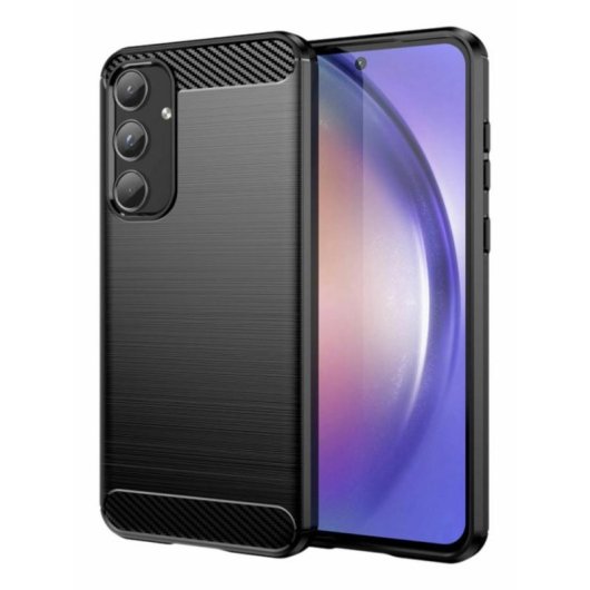 Funda DLH DY-PS5295 Silicone Noire Résistante aux Rayures pour Samsung Galaxy A35
