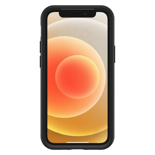 Funda para móvil OtterBox Symmetry Cover Policarbonato Negra Antimicrobiana para iPhone 12/12 Pro