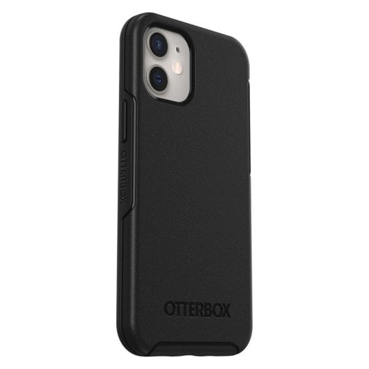 Funda para móvil OtterBox Symmetry Cover Policarbonato Negra Antimicrobiana para iPhone 12/12 Pro