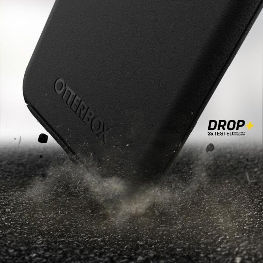 Funda para móvil OtterBox Symmetry Cover Policarbonato Negra Antimicrobiana para iPhone 12/12 Pro