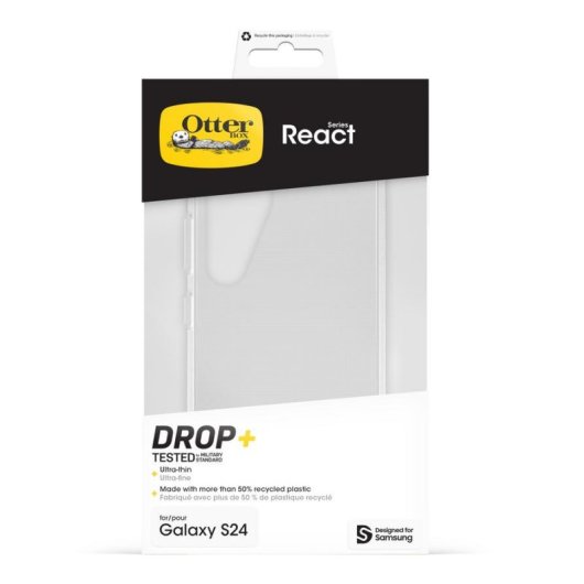 Funda pour mobile OtterBox React Cover Polycarbonate Transparent pour Galaxy S24