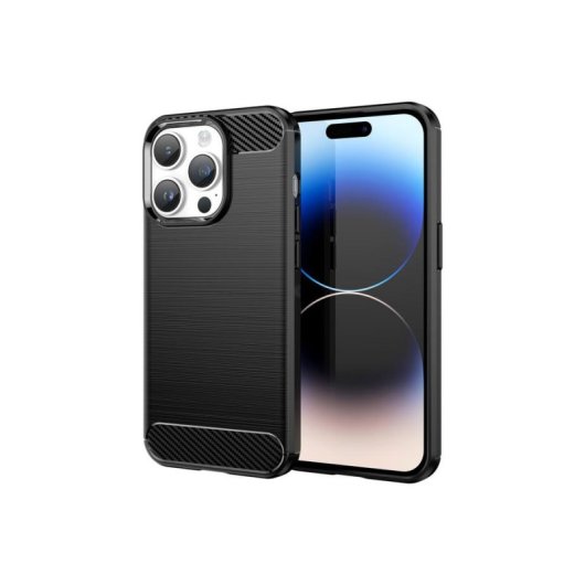 Funda para móvil DLH DY-PS5155 Cover silicona negra para iPhone 14 Pro Max