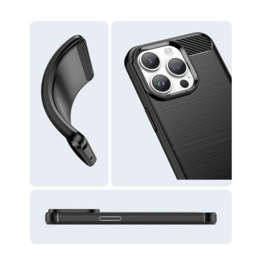Funda para móvil DLH DY-PS5155 Cover silicona negra para iPhone 14 Pro Max