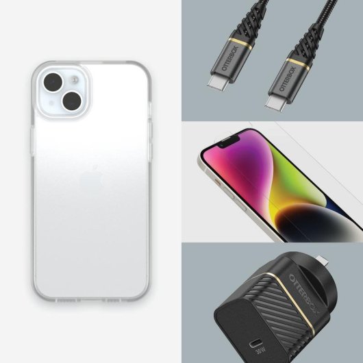 Funda para móvil OtterBox React Series Cover Policarbonato Trasparente per iPhone 15 Plus