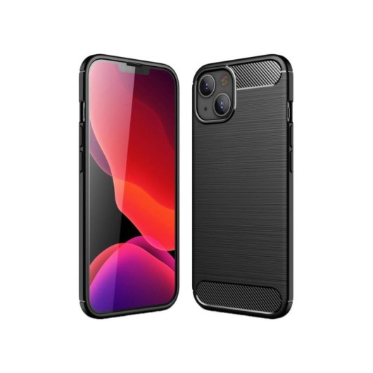 Funda para móvil DLH DY-PS4915 Cover silicona negra para iPhone 14 6,1"
