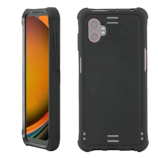 Funda para móvil Mobilis 054017 Cover case Schwarz robust für Galaxy XCover 7 Pro