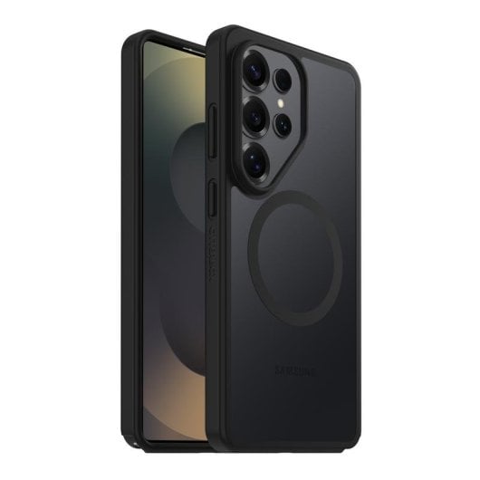 Coque OtterBox React Magnets noire pour Galaxy S26 Ultra résistante bords texturés