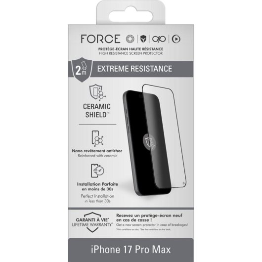 Protector de pantalla BIG BEN para iPhone 17 Pro Max, vidrio templado 10H, transparente