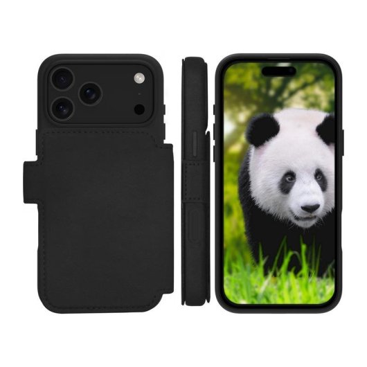 Funda para móvil dbramante1928 Lynge MS Folio Leder Schwarz Magnetisch für iPhone 17 Pro Max