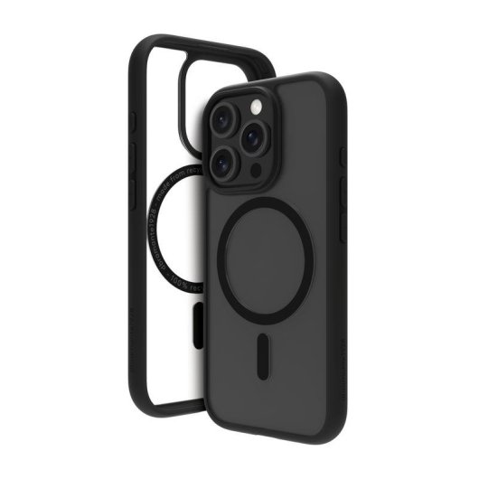 Funda para móvil dbramante1928 Grenen MagSafe Cover Kunststoff Schwarz für iPhone 16 Pro