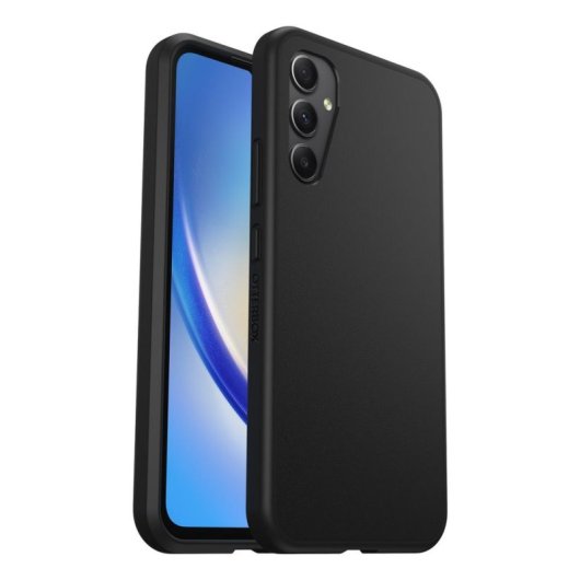 Funda para móvil OtterBox React Cover Policarbonato Negro Antibacteriana para Galaxy A34 5G