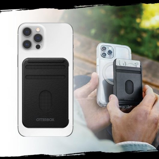 Cartera MagSafe para iPhone OtterBox Wallet Negro