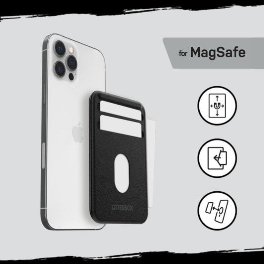 Cartera MagSafe para iPhone OtterBox Wallet Negro