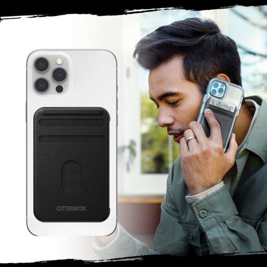 Cartera MagSafe para iPhone OtterBox Wallet Negro