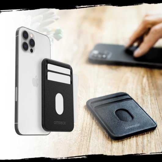 Cartera MagSafe para iPhone OtterBox Wallet Negro