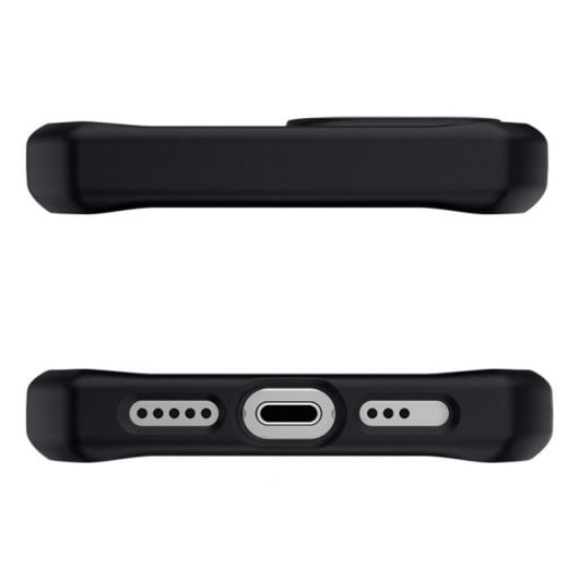 Funda para móvil Mobilis Spectrum R Cover Polymer Schwarz Antibakteriell für iPhone 16e