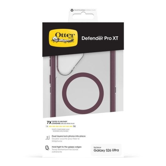 Funda para móvil OtterBox Defender Pro XT Cover transparente púrpura para Galaxy S26 Ultra