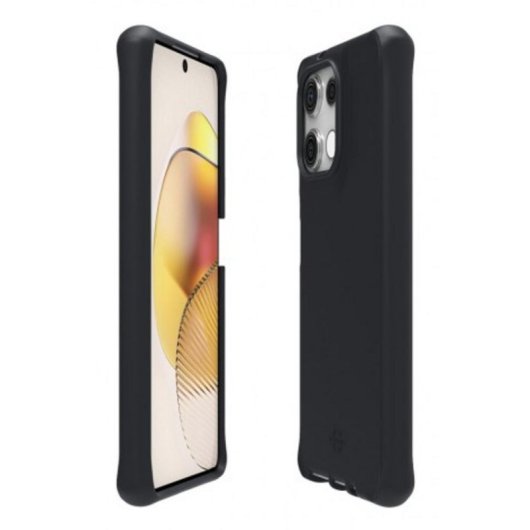 Funda para móvil Mobilis 066077 Cover case recyclée noire pour Motorola Moto G75