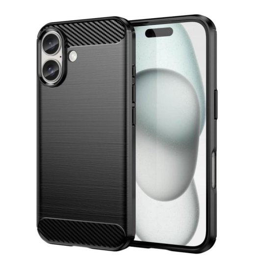 Funda para móvil DLH DY-PS5305 Cover silicona negra para iPhone 16 Plus