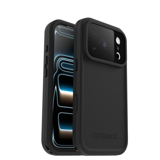 Funda para móvil OtterBox Frē Series Cover plástico negro resistente para iPhone 17 Pro