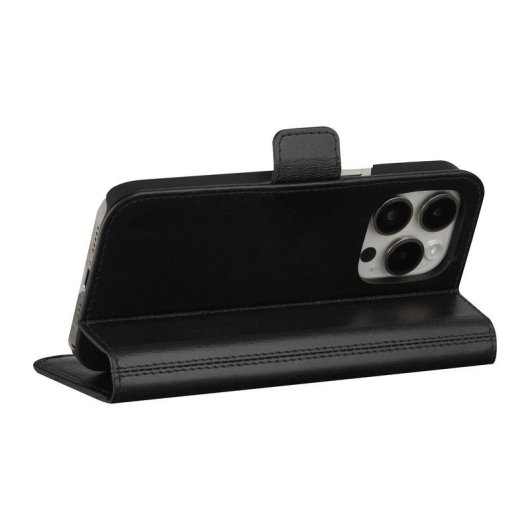 Funda para móvil dbramante1928 Copenhagen Folio Preta com 3 bolsos para iPhone 15 Pro