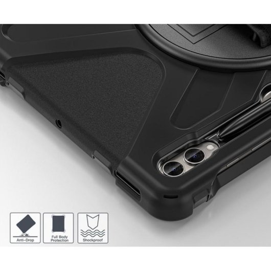 Funda DLH DY-RC5017 pour Samsung Galaxy Tab S9+ 12.4" Noire