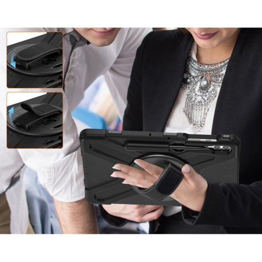 Funda DLH DY-RC5017 pour Samsung Galaxy Tab S9+ 12.4" Noire