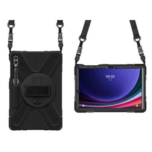 Funda DLH DY-RC5017 pour Samsung Galaxy Tab S9+ 12.4" Noire