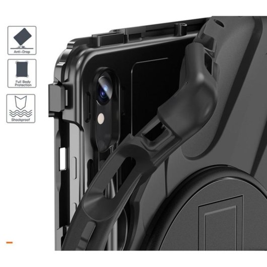 Funda DLH para Samsung Galaxy Tab S9 11" Negro con Soporte de Sobremesa
