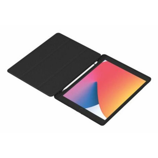 Capa Folio MW para iPad 10.2 polegadas, Compatível Apple iPad 10.2 (2019/20/21 - 7/8/9ª gen), Cor Preta
