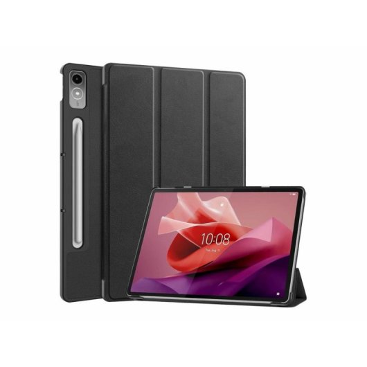 Funda Folio DLH pour Lenovo Tab P12 12.7" Noir