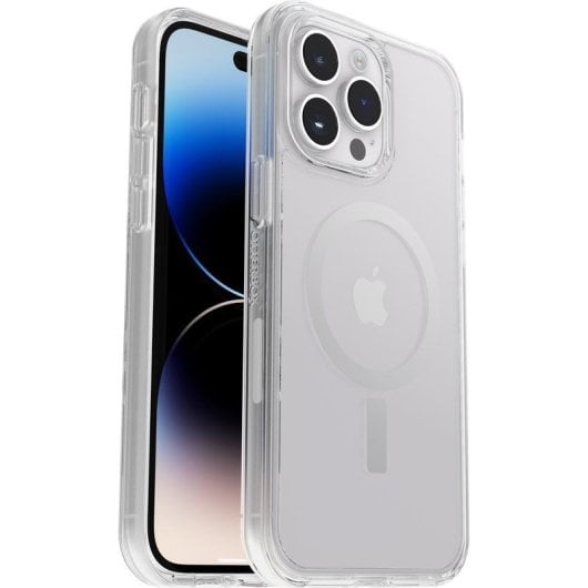 Funda para móvil OtterBox Symmetry+ Cover Policarbonato Transparente Antimicrobiana para iPhone 14 Pro Max