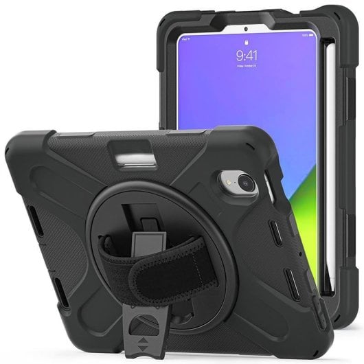 Funda DLH pour iPad mini 6, protection antichocs, mode veille et support intégré