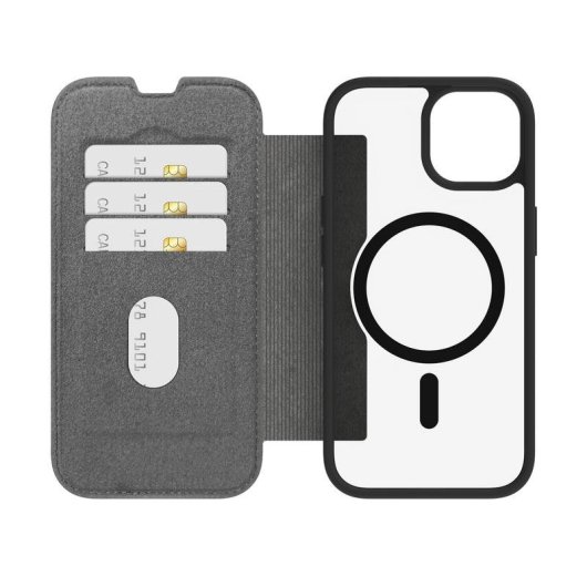 Funda para móvil dbramante1928 Helsinki MS Folio Negra con 3 bolsillos para Apple iPhone 17e/16e/15/14/13