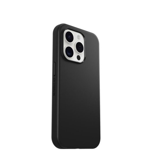 Funda para móvil OtterBox Symmetry Policarbonato y goma Negra Antibacteriana para iPhone 15 Pro