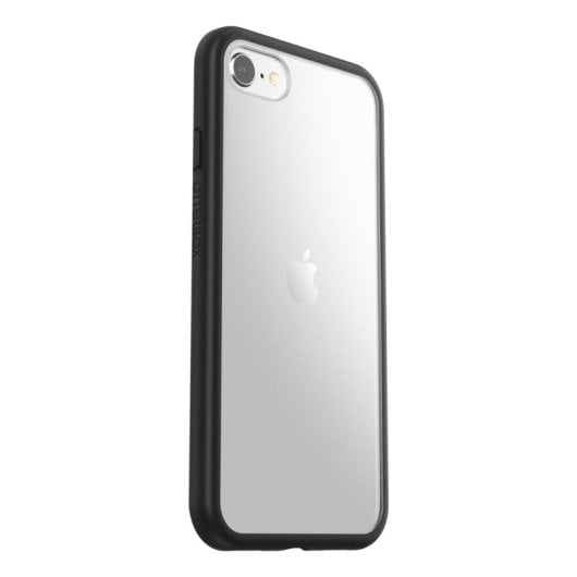 Funda para móvil OtterBox React Cover flexible negra y transparente para iPhone SE 2020/7/8