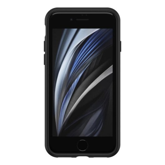 Funda para móvil OtterBox React Cover flexible negra y transparente para iPhone SE 2020/7/8