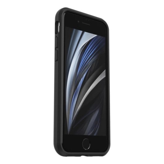 Funda para móvil OtterBox React Cover flexible negra y transparente para iPhone SE 2020/7/8