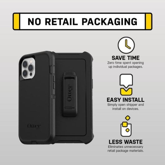 Funda para móvil OtterBox Defender Series Cover Polycarbonat Schwarz für iPhone 12/12 Pro