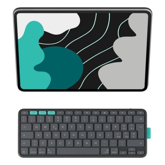 Teclado Logitech Flip Folio para iPad Pro 13" y Air 13" QWERTZ Suizo Grafito