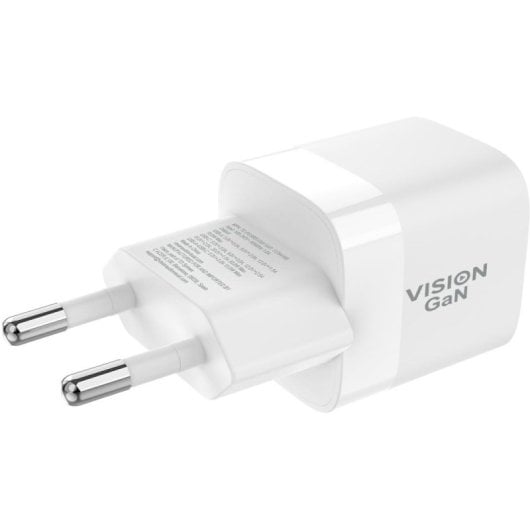 Cargador Vision TC-PUSBEU/30 Interior USB-C 30W Quick Charge 3.0 Blanco