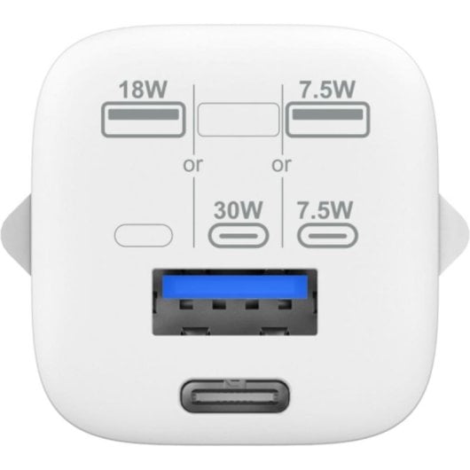 Cargador Vision TC-PUSBEU/30 Interior USB-C 30W Quick Charge 3.0 Blanco