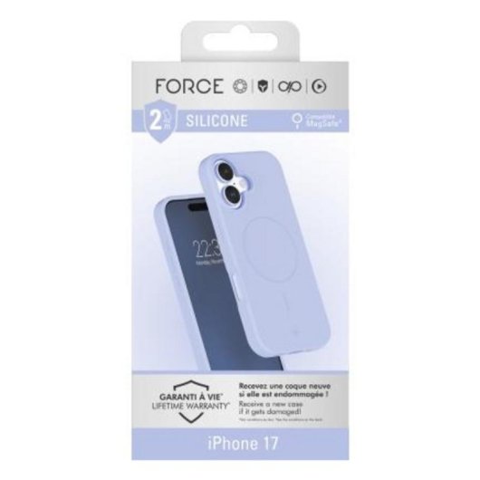Funda para móvil Big Ben FCSILIMAGIP17BL Silicone Microfibra Blu per iPhone 17