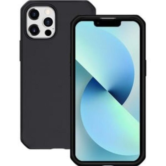 Funda para móvil Mobilis Spectrum Carcasa rígida Plástico reciclado Negra para iPhone 14 Pro y 13