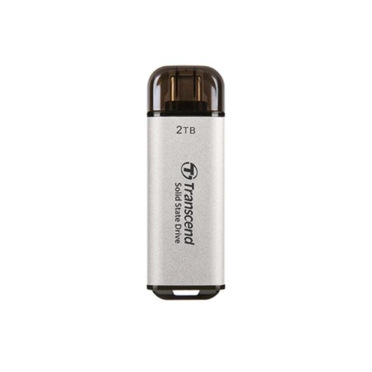 Disco Duro Transcend ESD300 2TB SSD USB Type-C 10 Gbps Argent