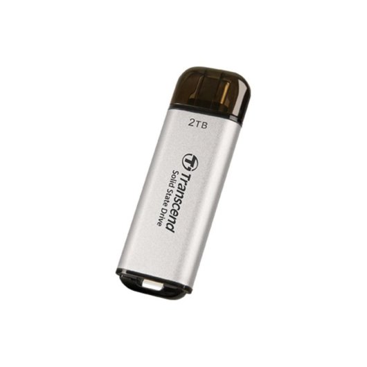 Disco Duro Transcend ESD300 2TB SSD USB Type-C 10 Gbps Argent